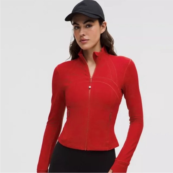 NWT Define Cropped Jacket (Dark Red) - Picture 3 of 3